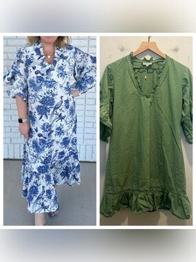 FITZROY & WILLA- Soleil Maxi Dress Olive Size S
